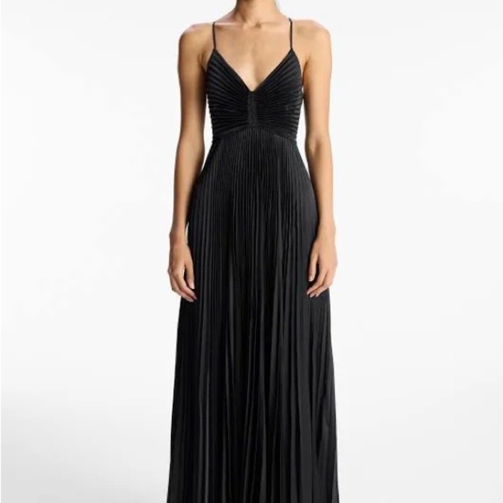 ALC Black Aries Maxi Dress Gown size 6